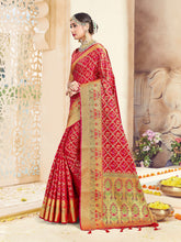 Stunning Red Banarasi Art Silk Woven Saree